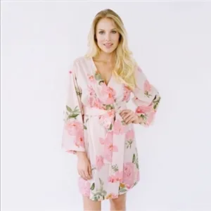 Plum Pretty Sugar floral robe size‎ small thumbnail 4