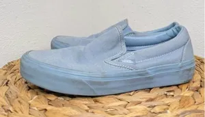 Vans CLASSIC SLIP-ON 'PASTEL MONO - DUSTY BLUE' shoes Sk8 tonal shoe thumbnail 1