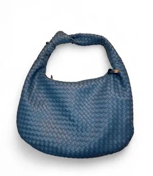 Melie Bianco Blue woven leather Bottega Veneta handbag #luxury #designer thumbnail 6