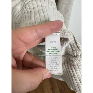 Aerie Oversized Crewneck Sweatshirt XXL Oatmeal Heather Ribbed Side Pullover thumbnail 4