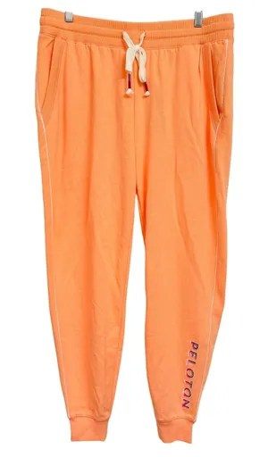 198 | NWT Peloton Ultimate Lightweight Jogger Sweatpants‎ Orange Womens L thumbnail 1