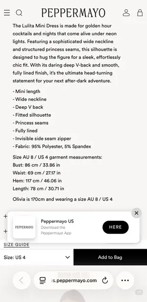 Peppermayo Lulita Mini Dress White thumbnail 6