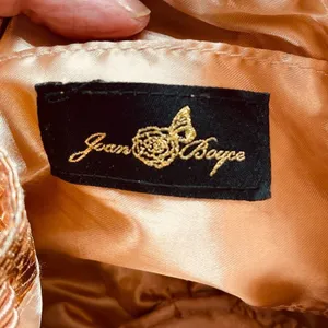 Joan Boyce ballet flats and drawstring bucket bag in rose gold faux leather thumbnail 6