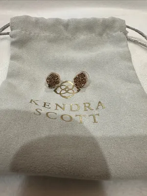Kendra Scott Rose Gold Textured Druzy Studs thumbnail 2