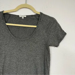 Aritzia Wilfred Grey Scoop Neck Tee Shirt Womens XS Short Sleeve Stretch Basic thumbnail 5