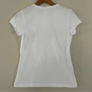 🦋 Disney White Minnie Mouse Sequin Short Sleeve T-Shirt Youth Large Size Medium thumbnail 5