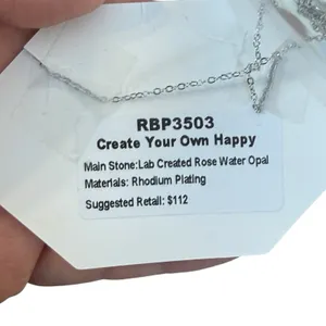 Bomb‎ Party "Create Your Own Happy" Rose Water Opal Necklace Dainty Feminine thumbnail 2