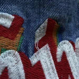 Y2k Sunshine Stars Embroidered Denim Jean Jacket Size Medium‎ Cropped thumbnail 14