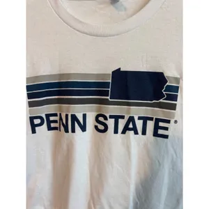 Penn State Cropped Tee Shirt White‎ Graphic Tee XL Boxy thumbnail 3