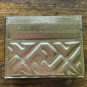 Fendi Metallic Gold Baguette FF Monogram Card Holder & Wallet thumbnail 2