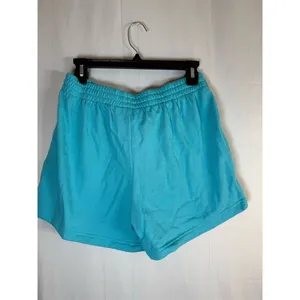 Champion Sweat Shorts Womens Size S Aqua Blue Drawstring Pockets thumbnail 7