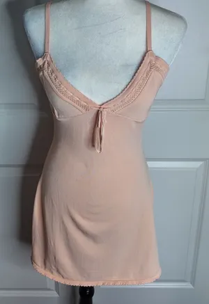 Meshki Knit Mini Dress Peach Size M thumbnail 1