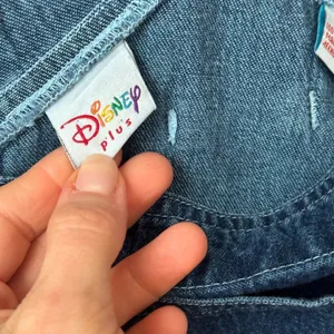 Vintage Disney winnie the pooh overalls embroidered plus denim friends shorts thumbnail 4