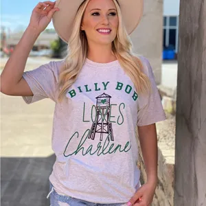 Next Level Apparel Billy Bob Loves Charlene T-Shirt 90s country Joe Diffie thumbnail 4