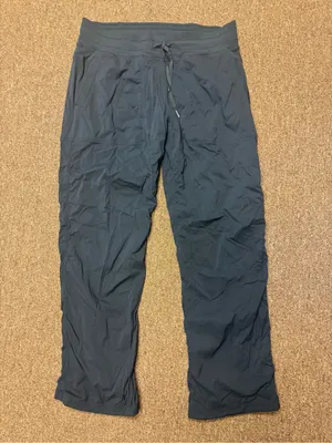 Lululemon Dance Studio Mid-Rise Pants Black Ribbed Size 12 EUC thumbnail 2