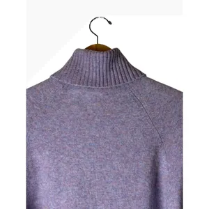 J Crew Turtleneck Sweater Women Medium Purple Alpaca Wool Blend Knit Preppy thumbnail 6