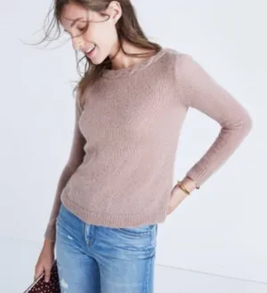 MADEWELL et Sézane BRIGITTE WOOL SWEATER size small in tan Maeve thumbnail 1