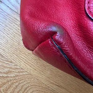 Kate Spade Allen St Raquel Satchel Red Leather Purse with Detachable Strap thumbnail 7