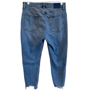 Abercrombie Curve Love The Skinny High Rise Jeans Distressed Hem‎ Blue 29 thumbnail 2