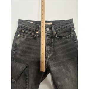 Levi’s Wedgie Grey Jeans Sz 25 Button Fly thumbnail 6