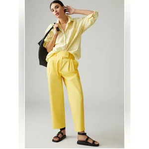 Anthropologie Exquise Barrel-Leg Chino Pants thumbnail 2