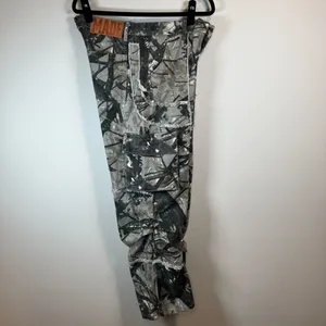 Made Extreme Jungle Camo Cargo Jeans Gray Green Loose Straight Streetwear 33x30" thumbnail 14