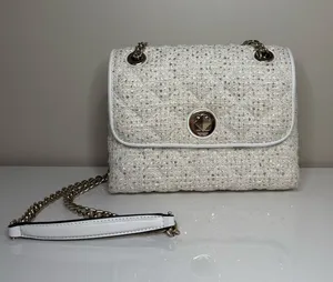 Kate Spade Natalia Sequin Tweed Medium Flap Crossbody Shoulder Bag thumbnail 1
