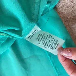 Vince Camuto Turquoise Asymmetrical Layered High Low Sleeveless Top Size S thumbnail 3