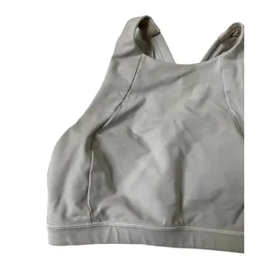 Lululemon Sportsbra Women Size 4 Grayish White Activewear Yoga 10-746 thumbnail 7