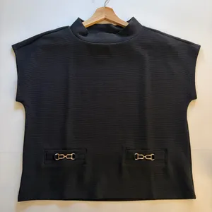 NWT! Ann Taylor Black Mock Neck thumbnail 1