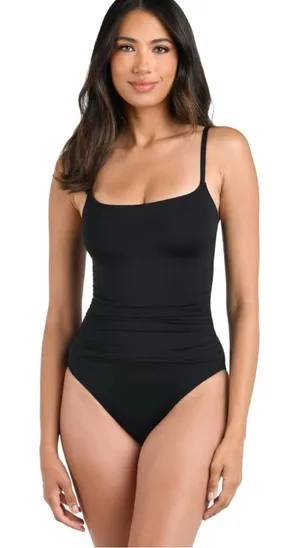 NWT La Blanca Black Island Goddess‎ One Piece Swimsuit - Size 6 thumbnail 1