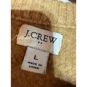 J.Crew Crewneck Sweater Wool Blend Soft Minimalist Extra‎ Soft Yarn Tan Camel thumbnail 4