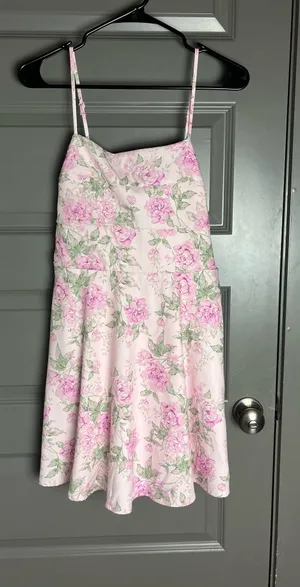 Altar'd State Pink Floral Mini Dress thumbnail 2