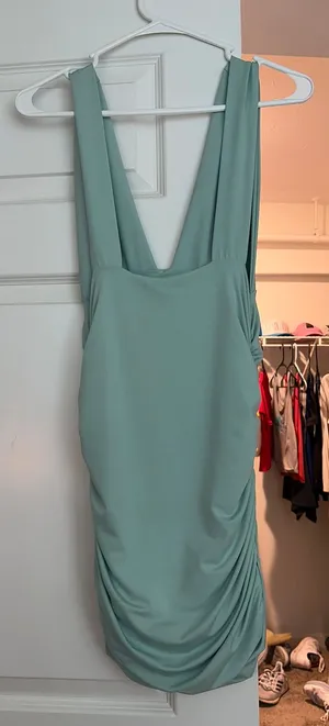 Blush Mark Teal Dress thumbnail 1