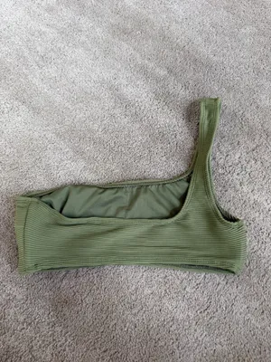 Garage Green One Shoulder Bikini Top Size Small thumbnail 3