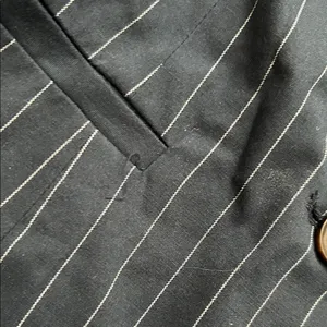 A New Day Navy Pinstripe Button-Down Dress thumbnail 5
