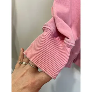 American Eagle Oversized Pink Distressed Sweater‎ Cotton Blend Casual Size Small thumbnail 5