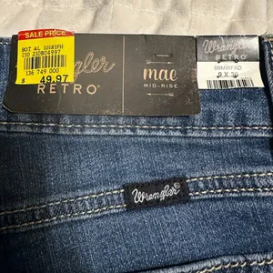 Wrangler Retro Mae Mid-Rise Flare Leg Jeans Women's Size 9 30" Western NWT thumbnail 5