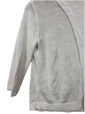 (RFB3) Banana Republic Womens XL Cream Open Back Sweater Crossover Knit Pullover thumbnail 8