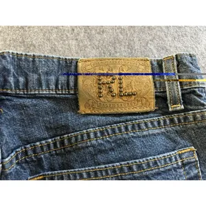 Vintage Ralph Lauren Kelly Cotton Denim Blue Jean 8 X 32 Studded RL Patch Y2K thumbnail 14