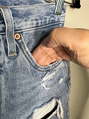 Levi’s 501 High Rise Distressed Button Fly 6 in Inseam Cut Off‎ Raw Hem Shorts thumbnail 3