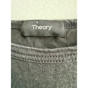 Theory‎ Womens Black Short Sleeve Crew Neck Jersey Tee Shirt Size M 1043 thumbnail 3