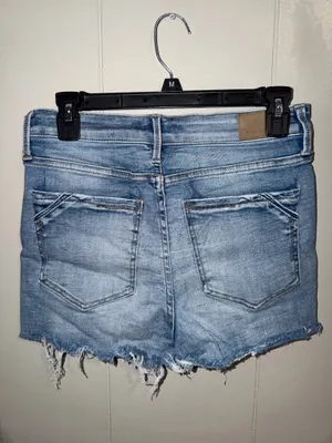 Buckle Black Denim Shorts thumbnail 2