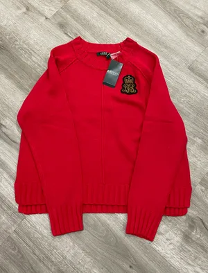 Ralph Lauren Red Crewneck Sweater thumbnail 2