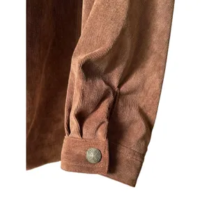BonWorth Brown Corduroy Studded Western Jacket Zip Front Size Large thumbnail 8