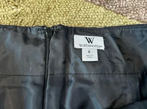 Worthington NWT Black and White Print Straight Pencil Skirt Women’s Size 6 thumbnail 3
