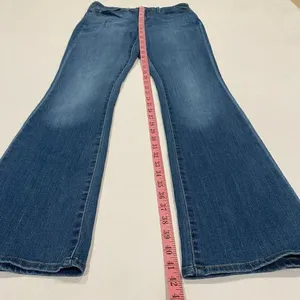 Levi Strauss Signature Mid Rise Bootcut Jeans Women 8 Long W28 L34 Blue Denim thumbnail 6