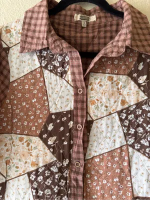 1990s Quilt Piece Shirt Jacket Selected By Ritual Vintage thumbnail 5