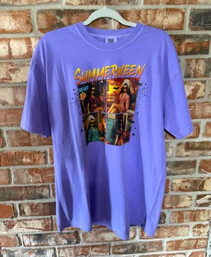 Comfort Colors Violet 'Summerween' Graphic Short Sleeve Tee thumbnail 1