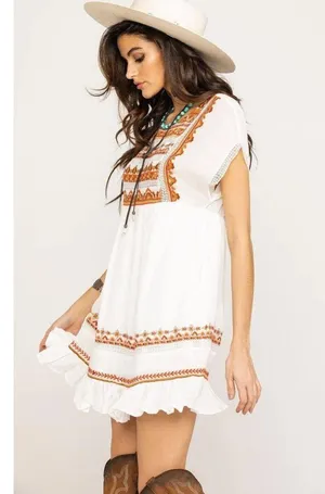 Free People Sunrise Wanderer Mini Dress M thumbnail 13